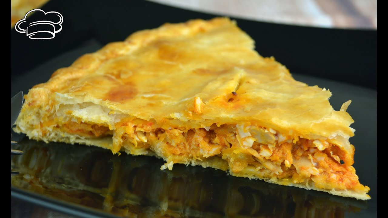 Empanada de hojaldre con atún, receta rápida y fácil de hacer