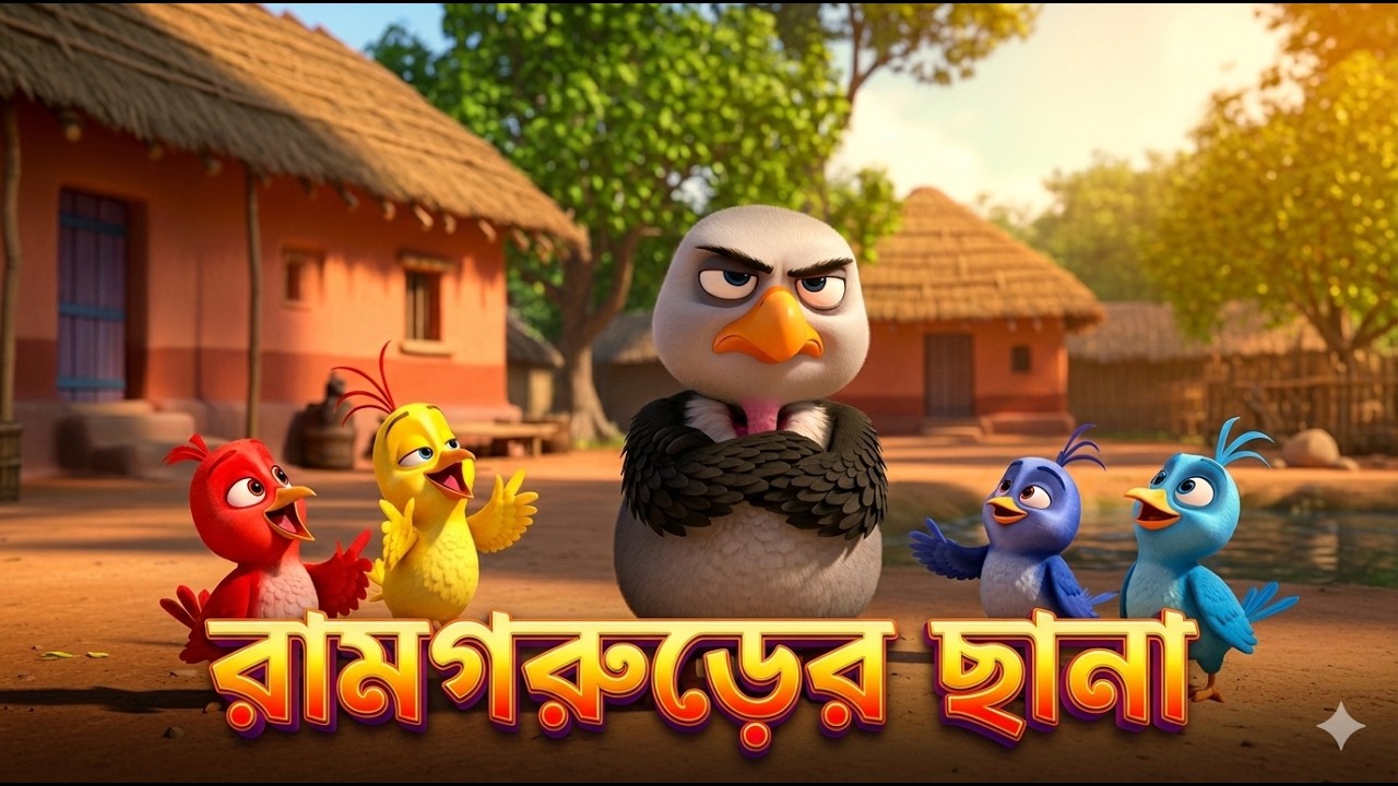 রামগরুড়ের ছানা | Rhymes for Kids | Bengali Cartoon | Nursery Rhymes | 3DCartoon
