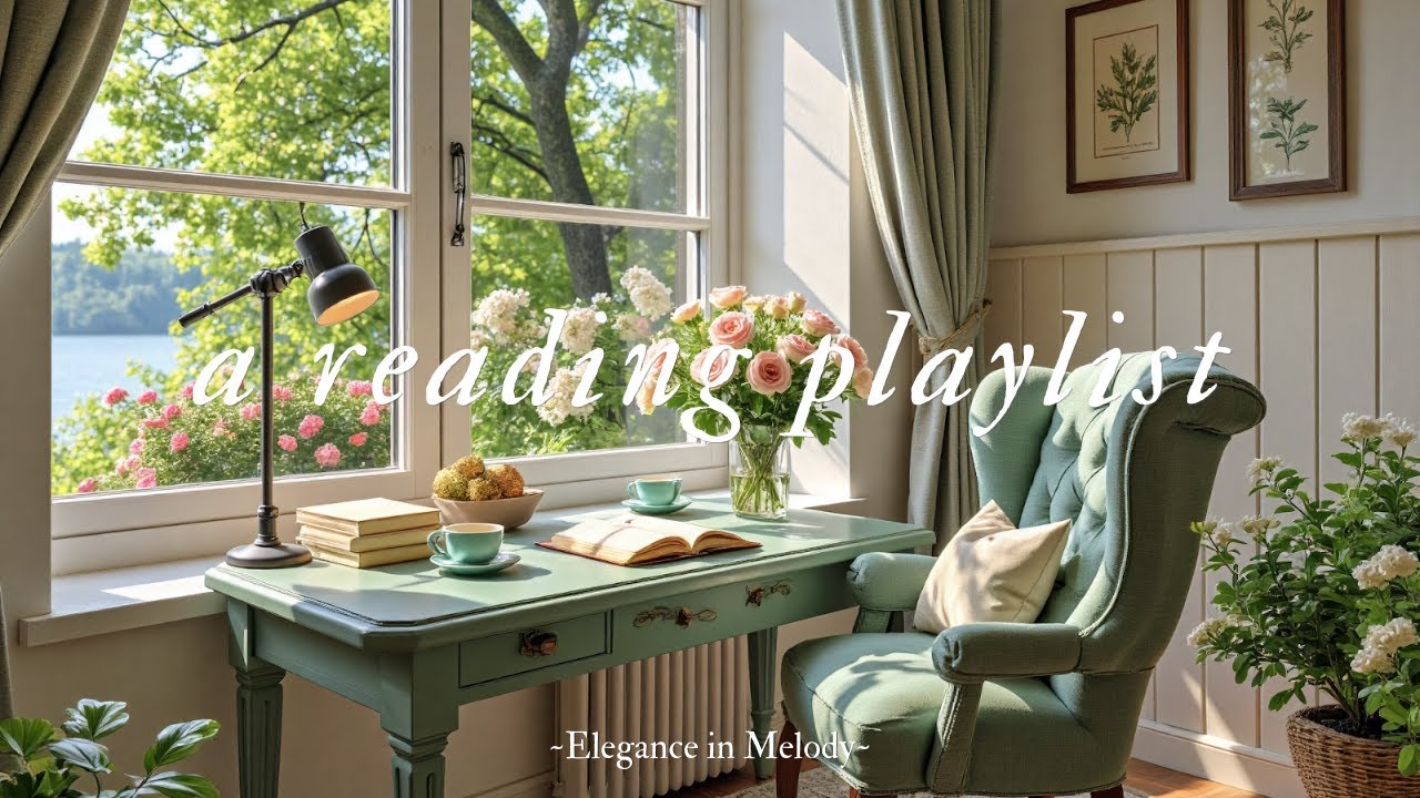 Relaxing Lounge Piano | A playlist for flowers, tea and reading | Calm Relax Inspiration Focus
