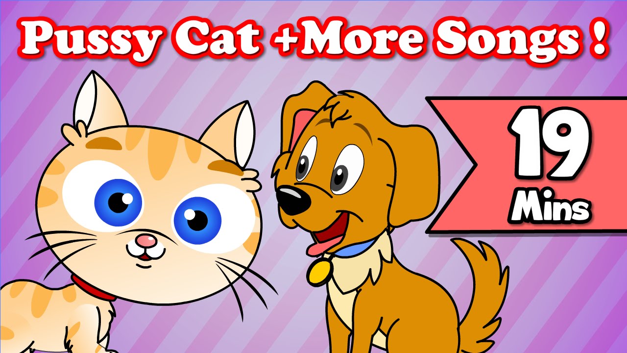Pussy Cat Sat On The Wall, Rain On Top | Plus Lots More Kids Nursery Rhymes| 19 Minutes Compilation