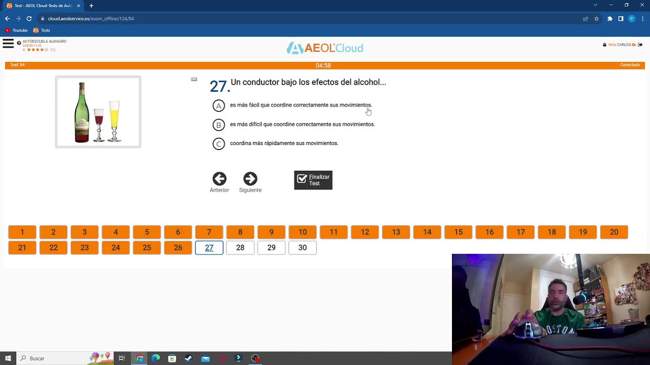 Haciendo tests en directo