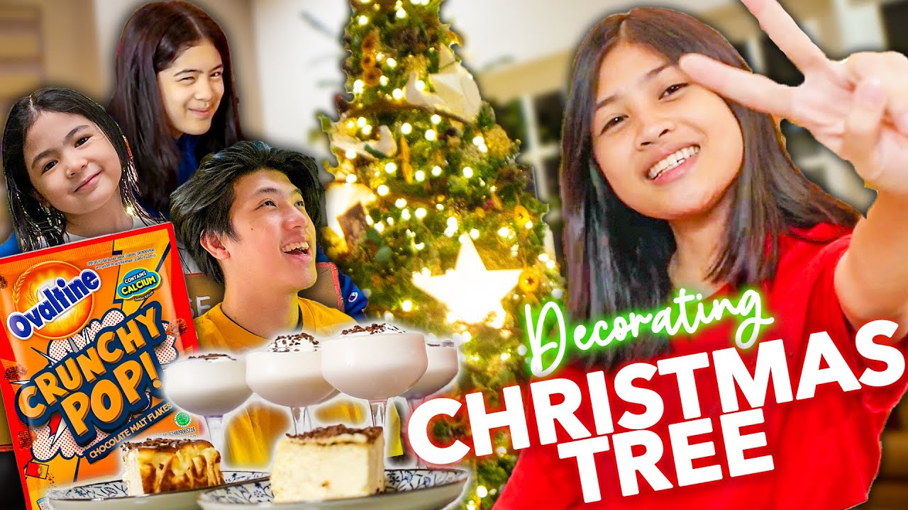 Decorating our Christmas Tree with the fam! ( DIY Crunchy Snacks Reveal hahaha) | Chelseah Hilary