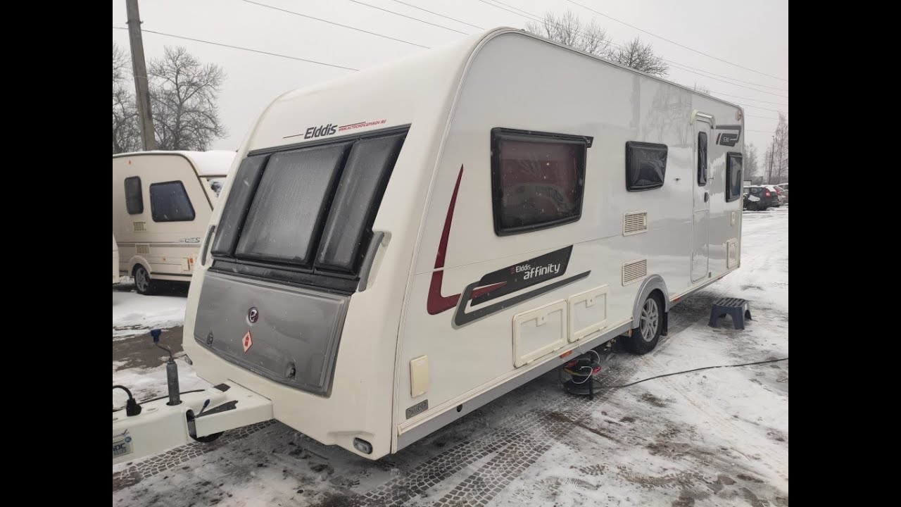 Обзор автодома,жилого прицепа Elddis Affinity 2014 года 4 места с мувером и ALDE состояние как новый