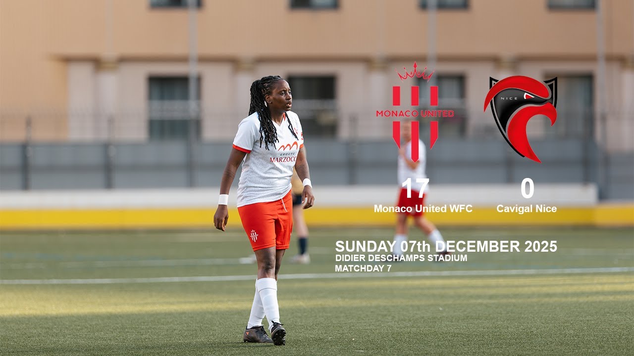 Highlights | Monaco United WFC vs Cavigal Nice | 07 Dec 2025 | Matchday 7
