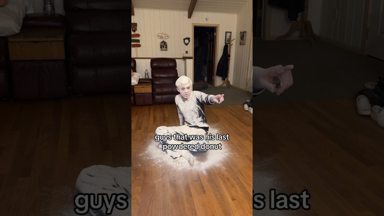 Guys who ate his last powdered donut?