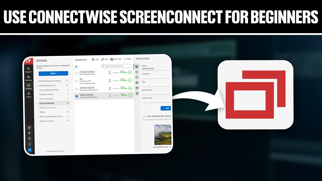 Как использовать ConnectWise Screenconnect для начинающих! (Полное руководство)