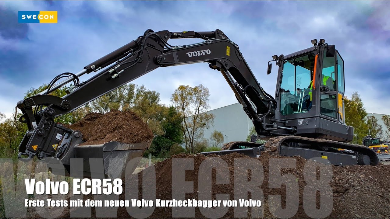 Volvo ECR58.. Der neue Kompaktbagger aus dem Hause Volvo.