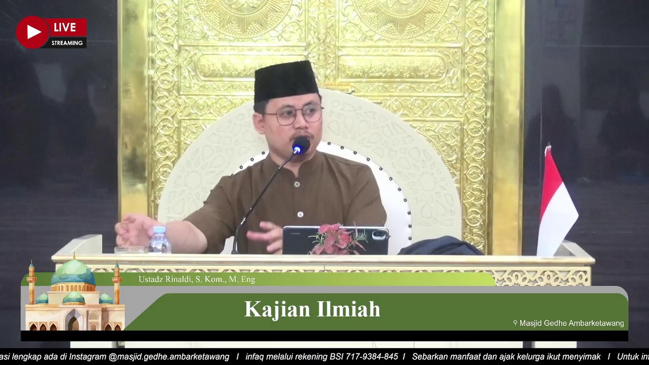 (LIVE) Kajian Ilmiah I Ustadz Rinaldi, S. Kom., M. Eng - Masjid Gedhe Ambarketawang