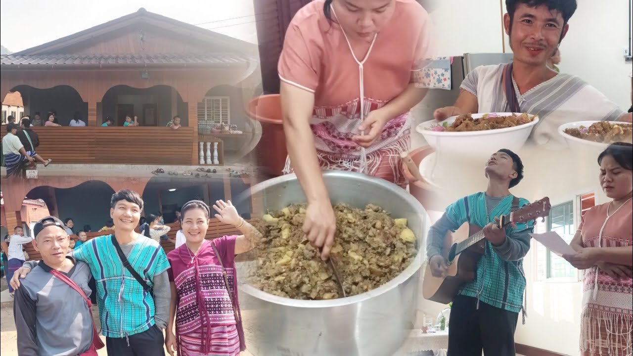 The Karen people congratulated their sister on her housewarming ceremony.