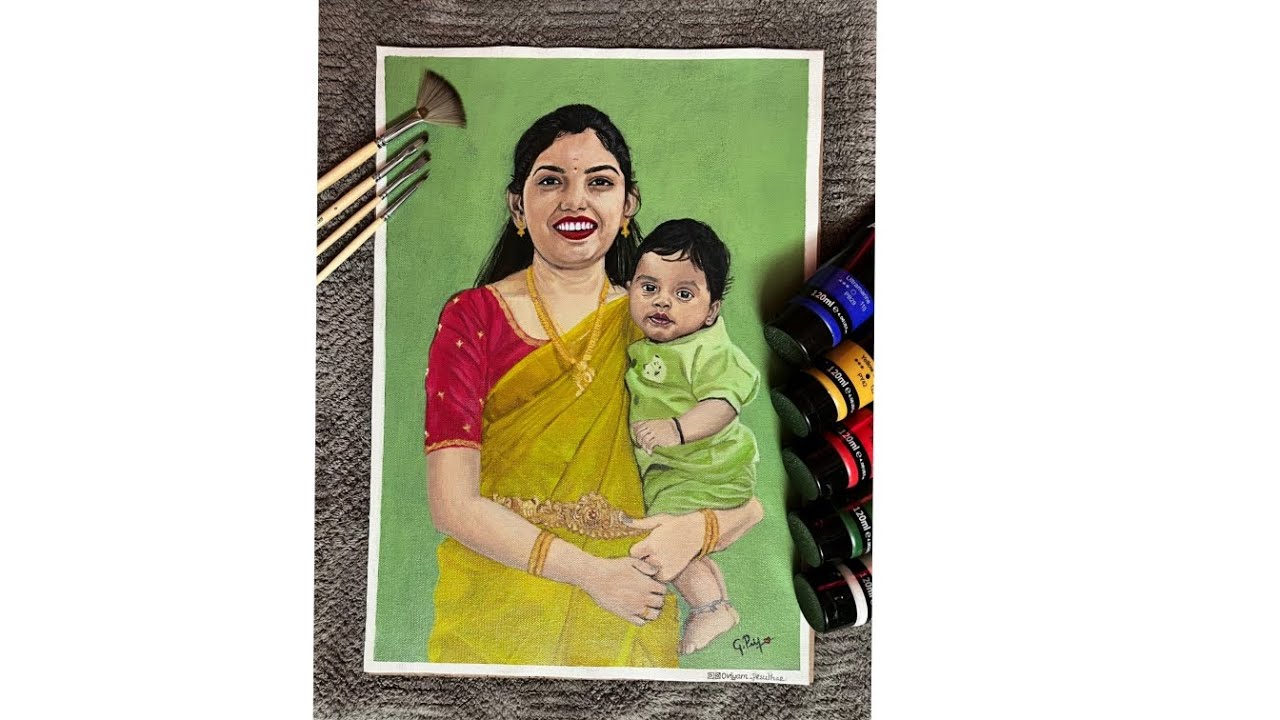 Acrylic Painting 🎨🖌... #oviyam_pesuthae #acrylicpainting 