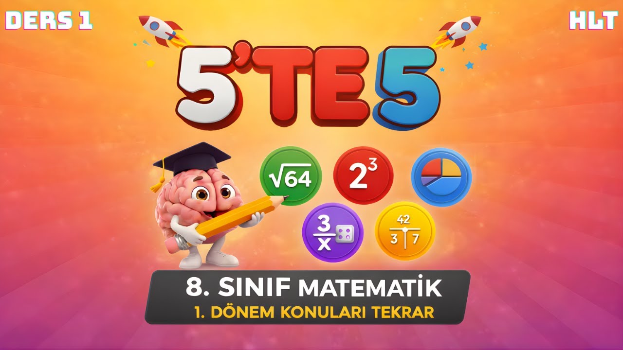 8. Sınıf Matematik 1. Dönem Tekrar | LGS Tarzı Yeni Nesil Sorular İle