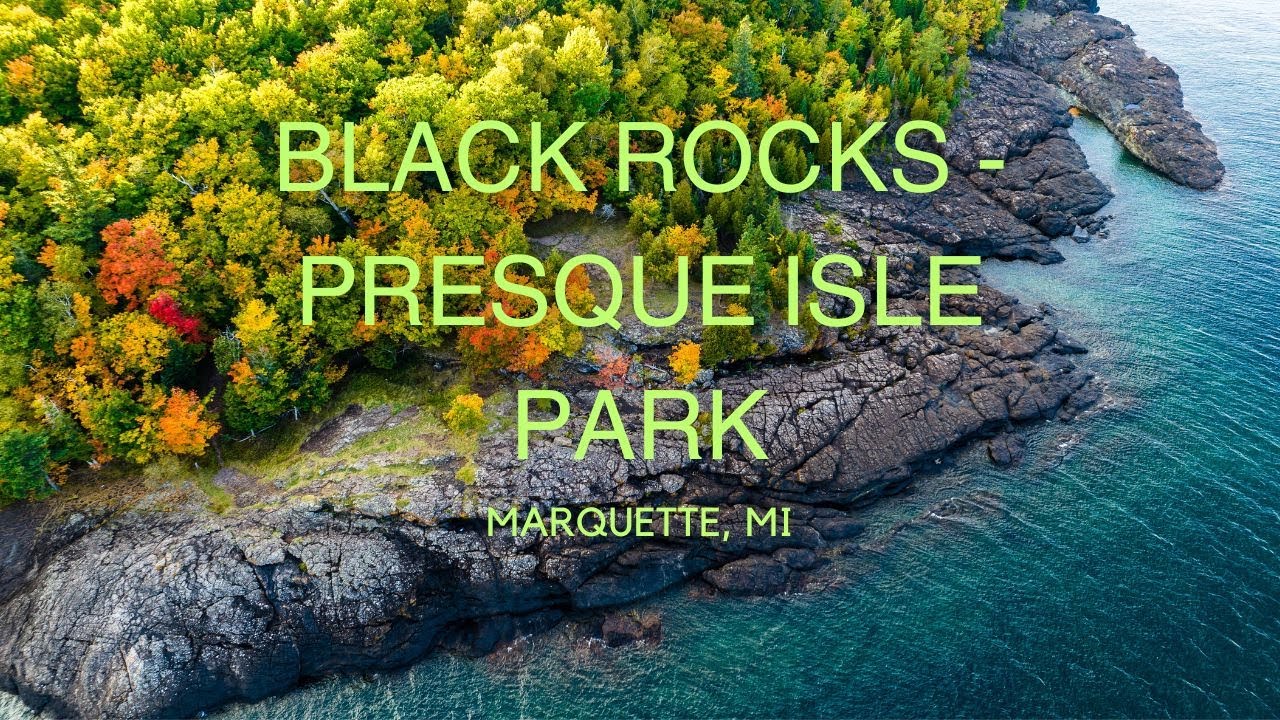 Black Rocks - Presque Isle Park | Marquette, MI | DJI Mavic 3 | 4K 60 FPS