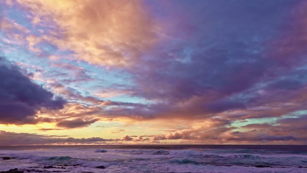 Relaxing Music with Ocean Waves ♪ Stress Relief,Sleep,  Calms the Mind & Body