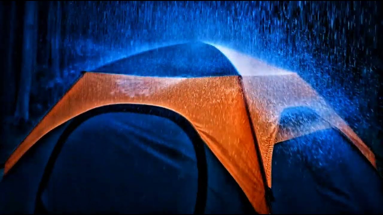 Rainstorm While Camping in a Tent |  Immersive Night Rain Sounds for Sleep