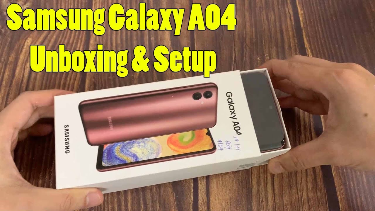 Samsung Galaxy A04 Unboxing and Setup | SM-A045F/DS