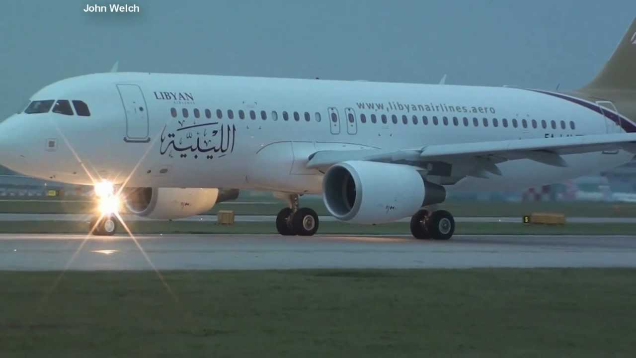 Libyan Airlines A320 MAN/EGCC 23L