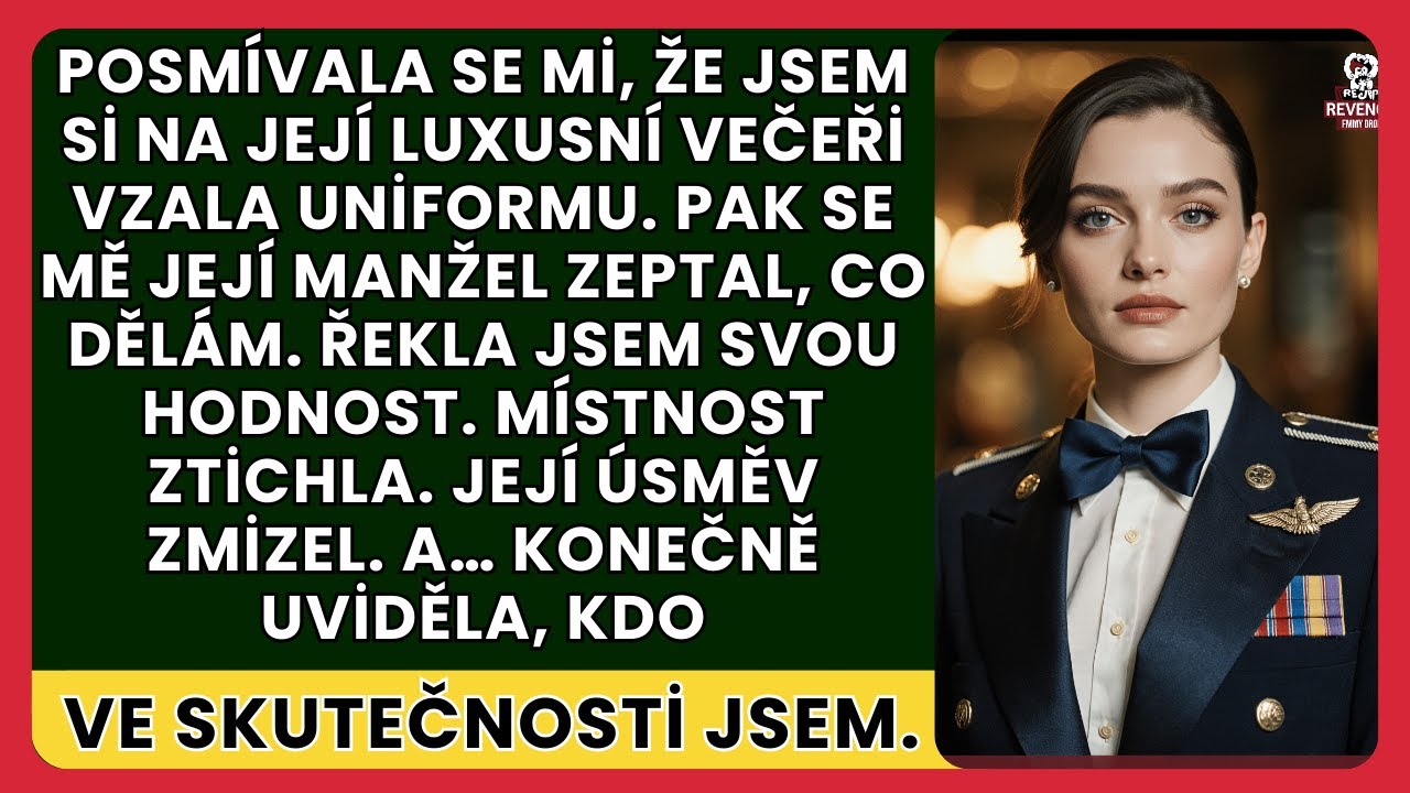 Moje sestra se mi u večeře posmívala kvůli uniformě — pak její muž ztuhl: „Vy jste plukovník?“