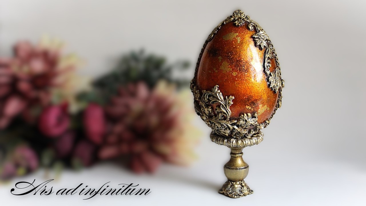 Easter egg with imitation amber. / Wielkanocne jajo z imitacją bursztynu. Tutorial.