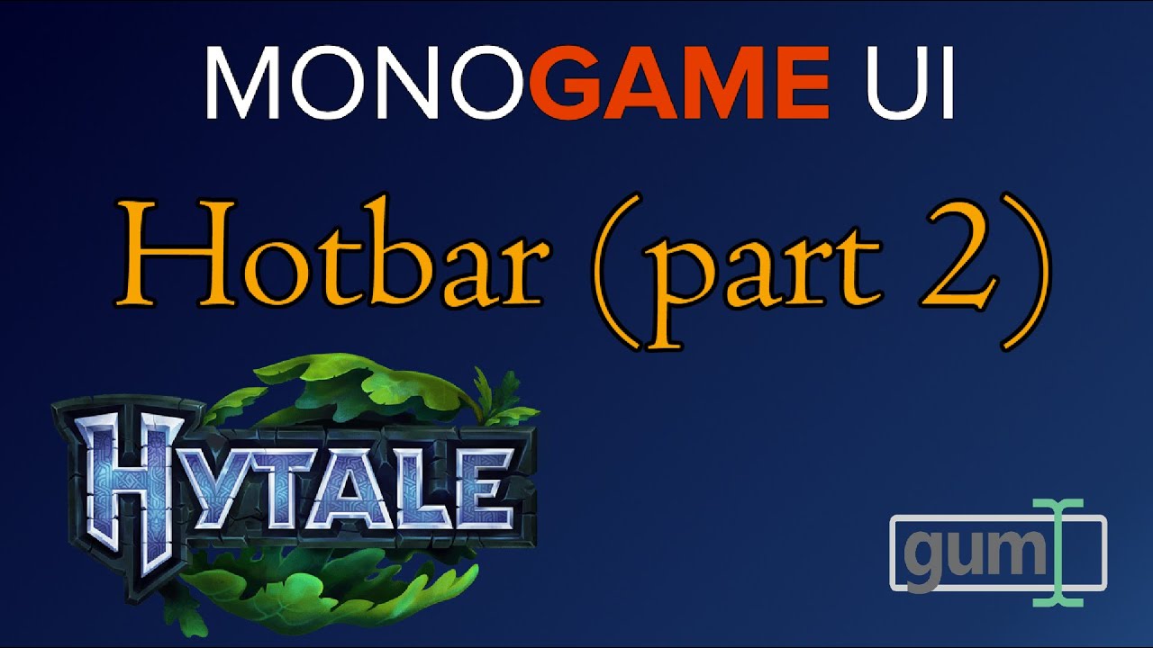 Hytale in Monogame: Wire up the Hotbar