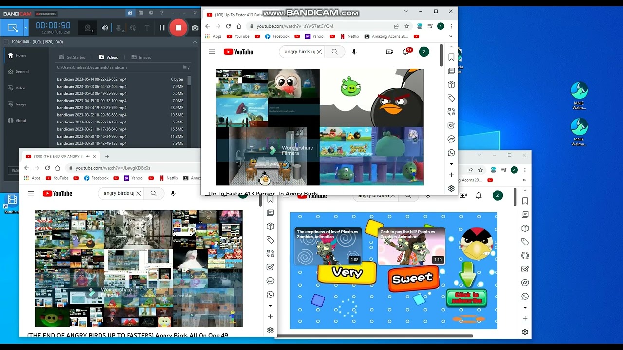 (The end of angry birds up to faster) angry birds all on one 50