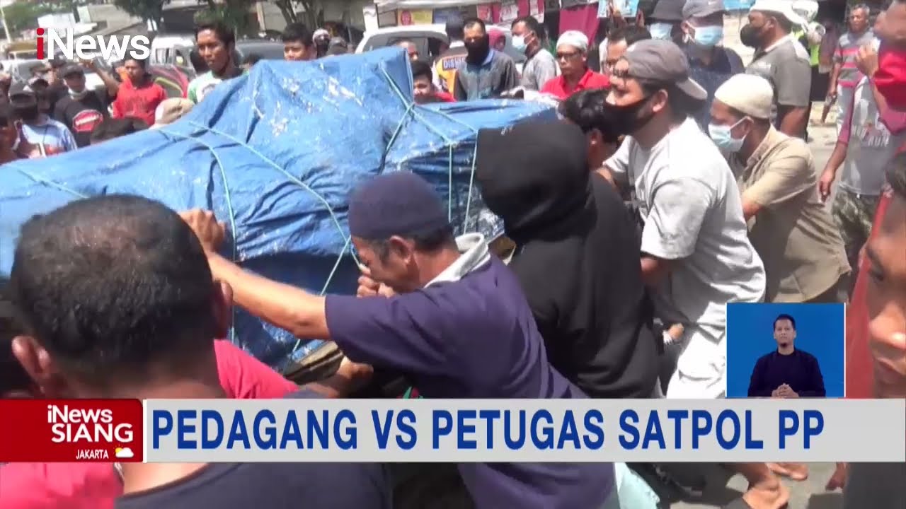Pedagang Vs Satpol PP #iNewsSiang 08/11