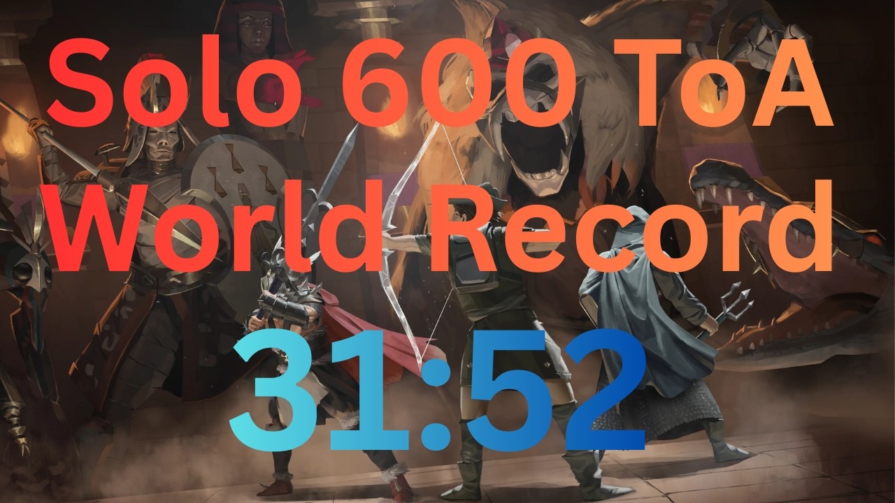 Solo 600 TOA Invocation World Record [OSRS]
