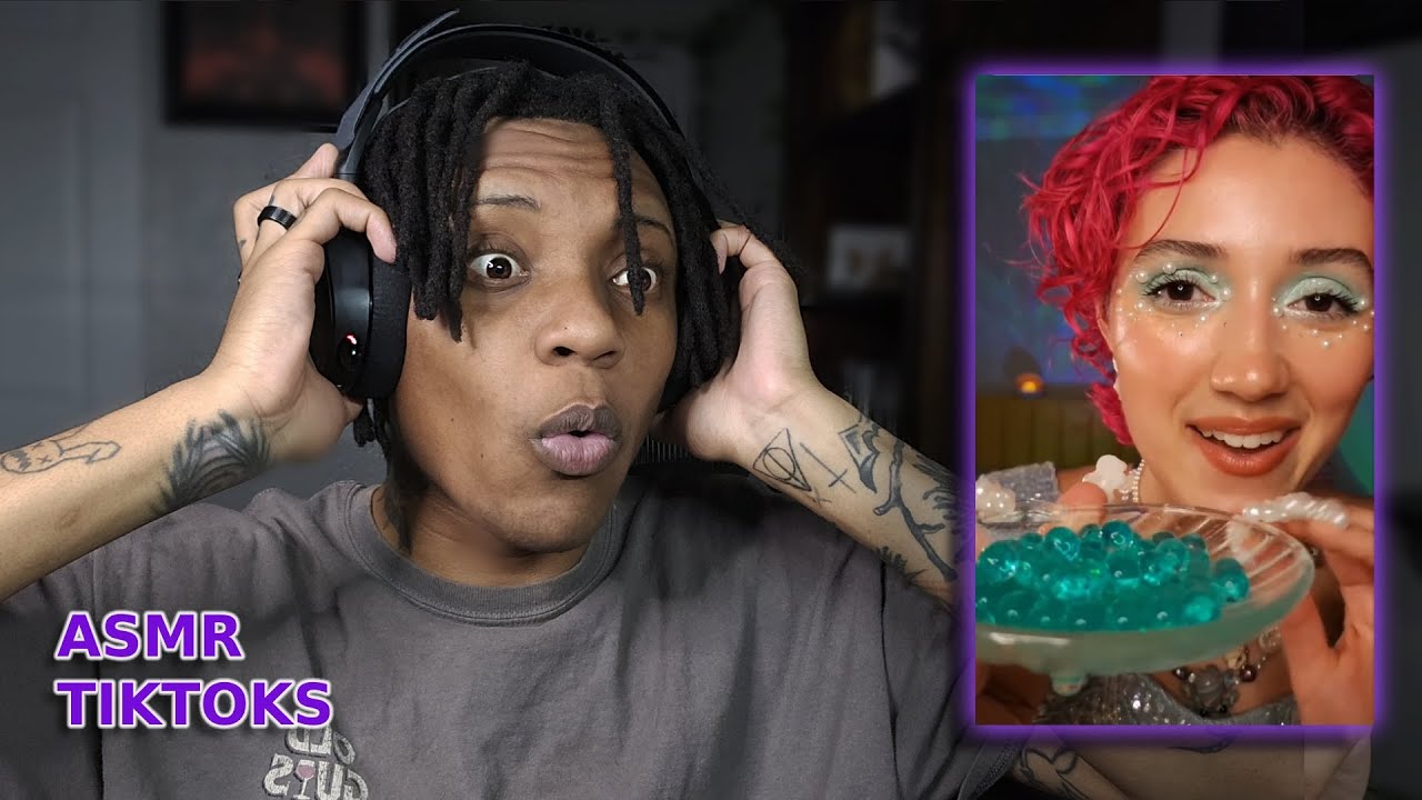 ASMRtist Reacting to TikTok ASMRs