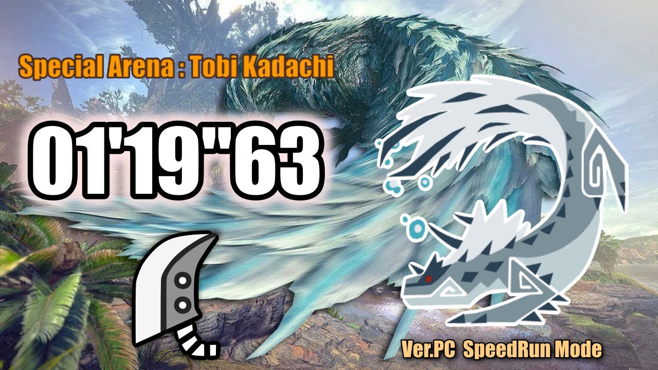 [MHWI:PC] Tobi Kadachi / Greatsword 1'19