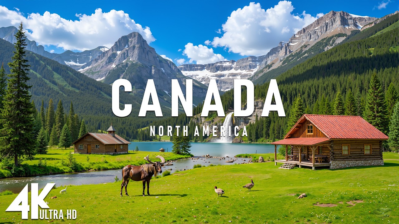 Canada 4K - From Banff to Quiet Wilderness, Timeless Landscapes with Piano | Healing Music