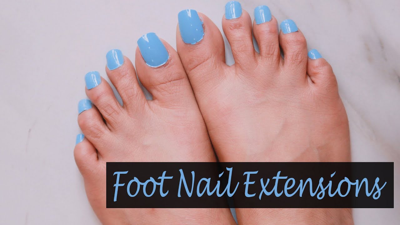 Hand Nail Extensions Fix on Feet | Nail Extensions at Home | Sonali Saxena |