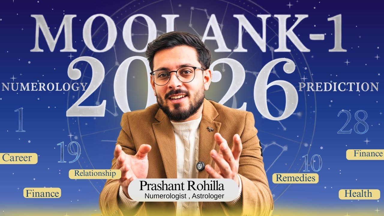 Yearly Prediction 2026 For Moolank-1(1, 10,19, 28) | Numerology Predictions 2026 | Prashant Rohilla
