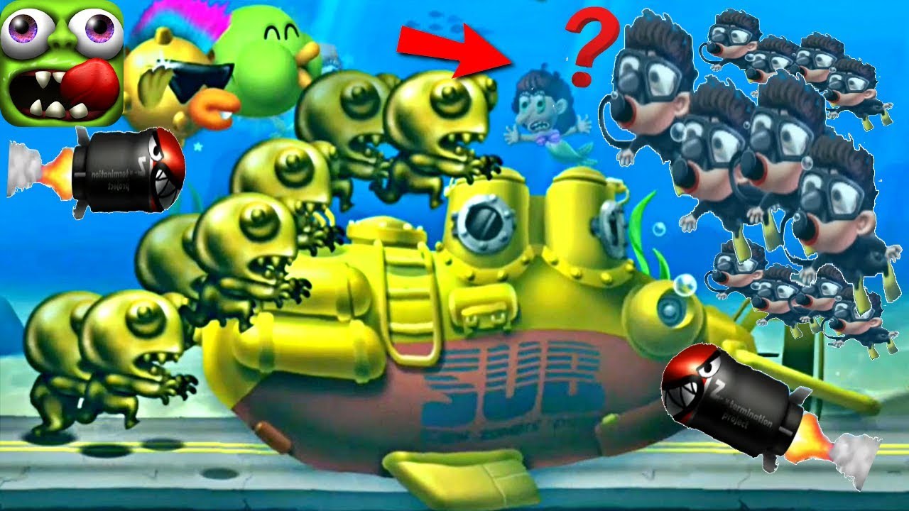 Zombie Tsunami New Special Events-Under the Ocean Golden Zombies Eat Divers (Android,IOS)