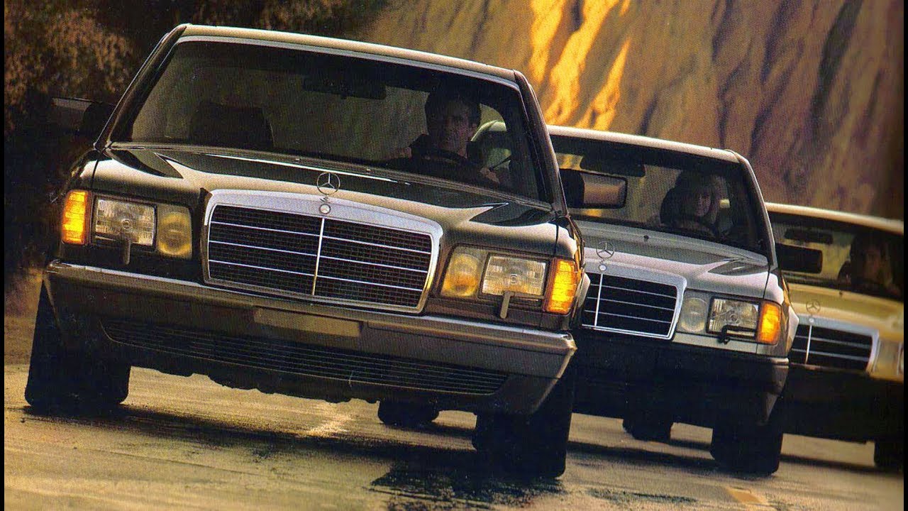 1987 the full model lineup Mercedes-Benz for USA market - w201, w124, w126, w107