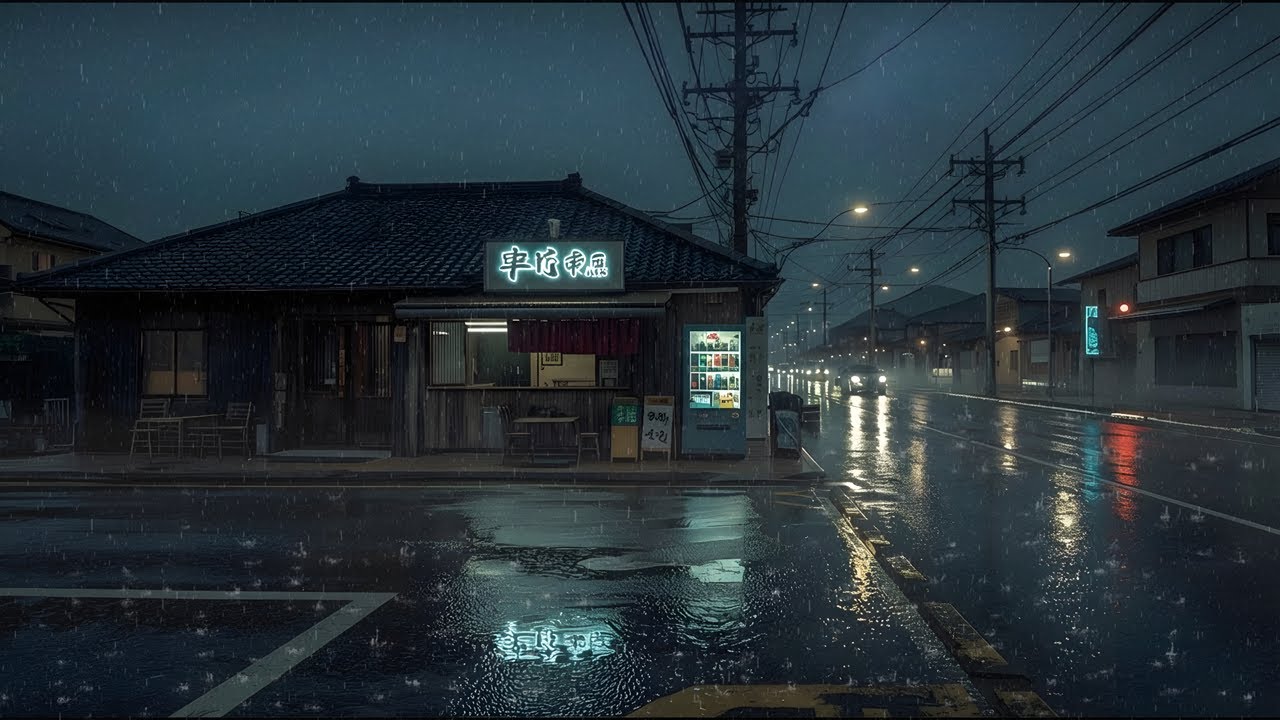 Night Rain in Tokyo 🌧️ Japanese Street Ambience for Sleep