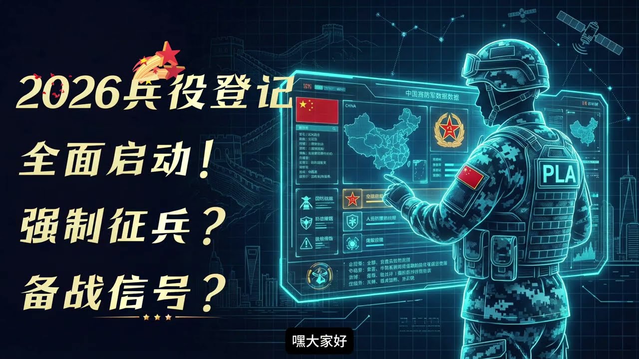 2026兵役登记全面启动！强制征兵？备战信号？以前是&ldquo;抓壮丁&rdquo;，现在是&ldquo;抢饭碗&rdquo;？揭秘国家没告诉你的&ldquo;真实意图&rdquo;！没填这个表，考公考研全被拒？⚠️ 2026兵役登记紧急指南：错过毁一生！