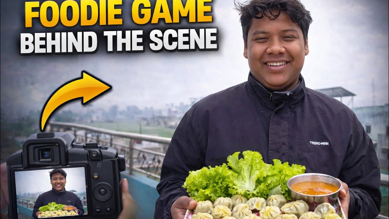 Food challenge Behind the scene video gyes haru @Bhakchuvloger #foodgames #goviralshorts #gameplay  
