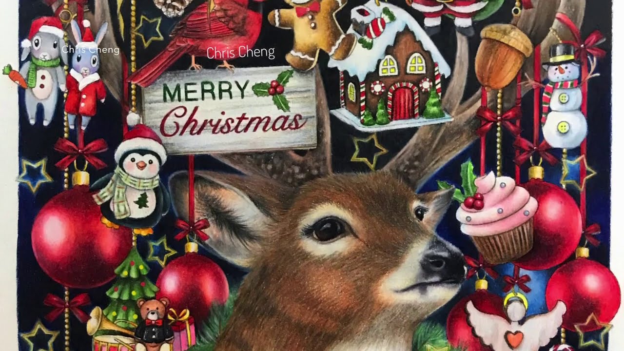 Christmas Ornaments Coloring // ORNAMENTS BY Chris Cheng