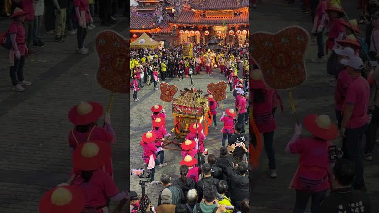 世紀同框！旱溪媽、大庒媽、山邊媽：今天晚上一起逛夜市 出發了！ #山邊媽祖 #台中 #贊境 #媽祖