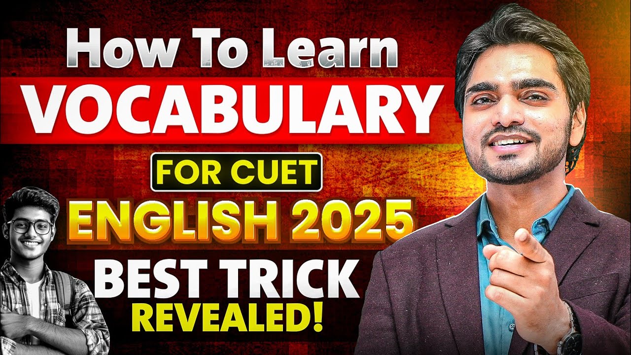 LEARN CUET VOCABULARY  | 13 MINUTES QUICK CLASS | TRICKS TO COMPLETE SYLLABUS LIKE CHAMPIONS 🏆