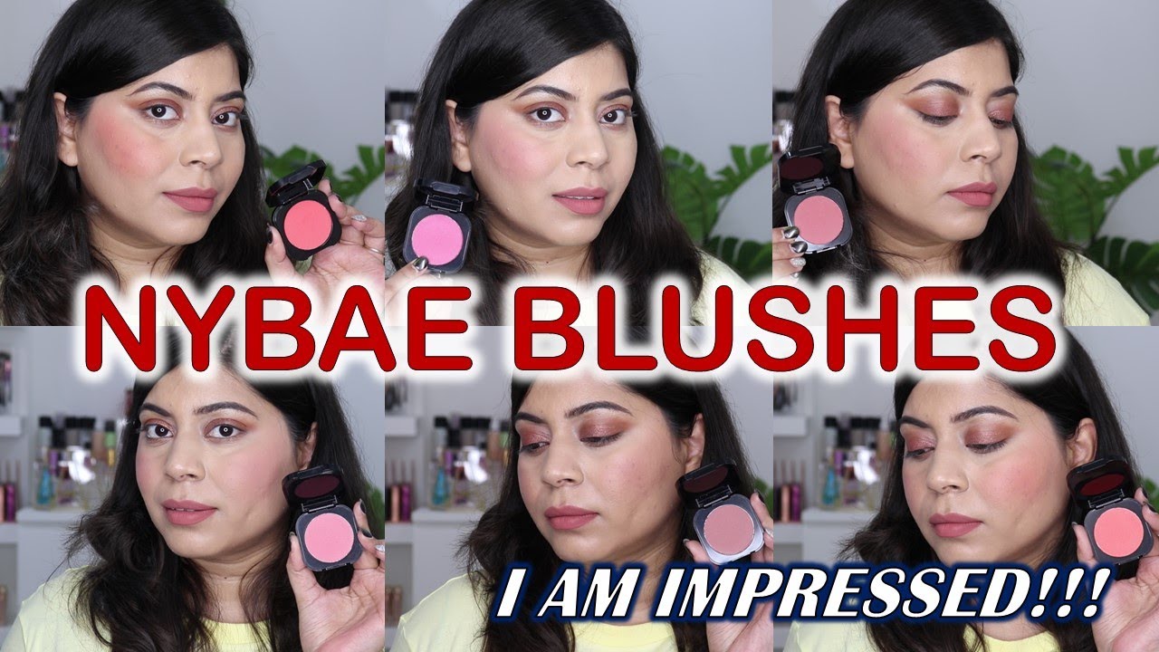 NY BAE SUNSET SKYLINE BLUSH REVIEW & FACE SWATCHES OF ALL SHADES| DIKSHITA AGARWAL