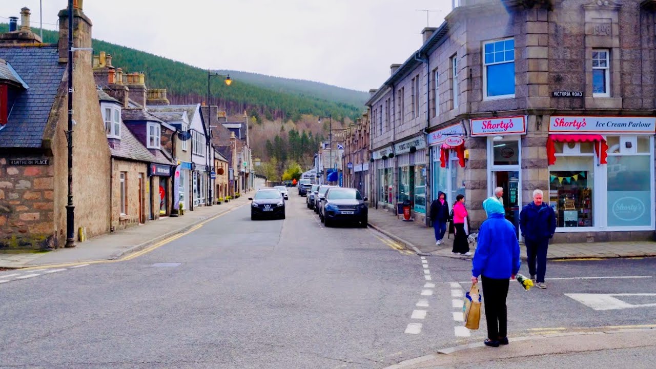 This Quaint Town is Where the British Royal Family Go Shopping | Ballater Walking Tour 2024 [4K]