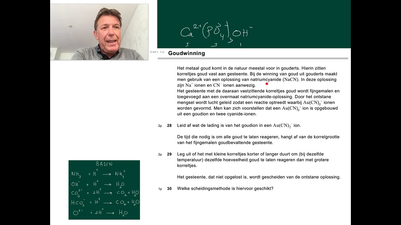 HAVO 32   Basen, zoutformule, botsende deeltjes model en filtratie