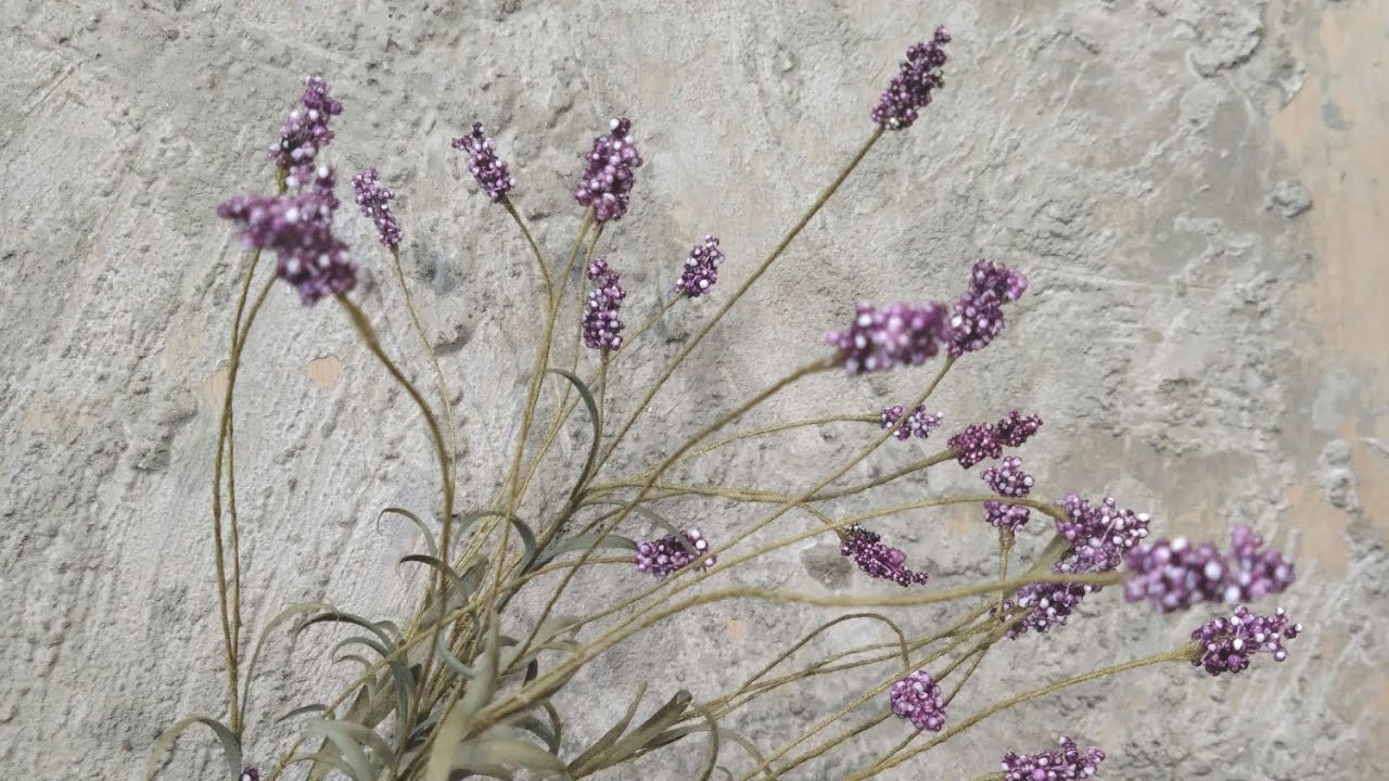 ペップでつくる【布花ラベンダー　Lavender】The Lavenders bloomed with snow white fabrics!