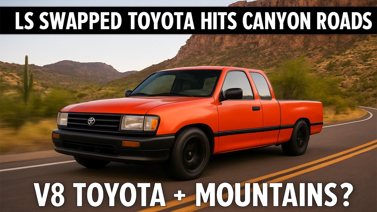 LS (V8) Swapped Toyota Hits Canyon Roads!
