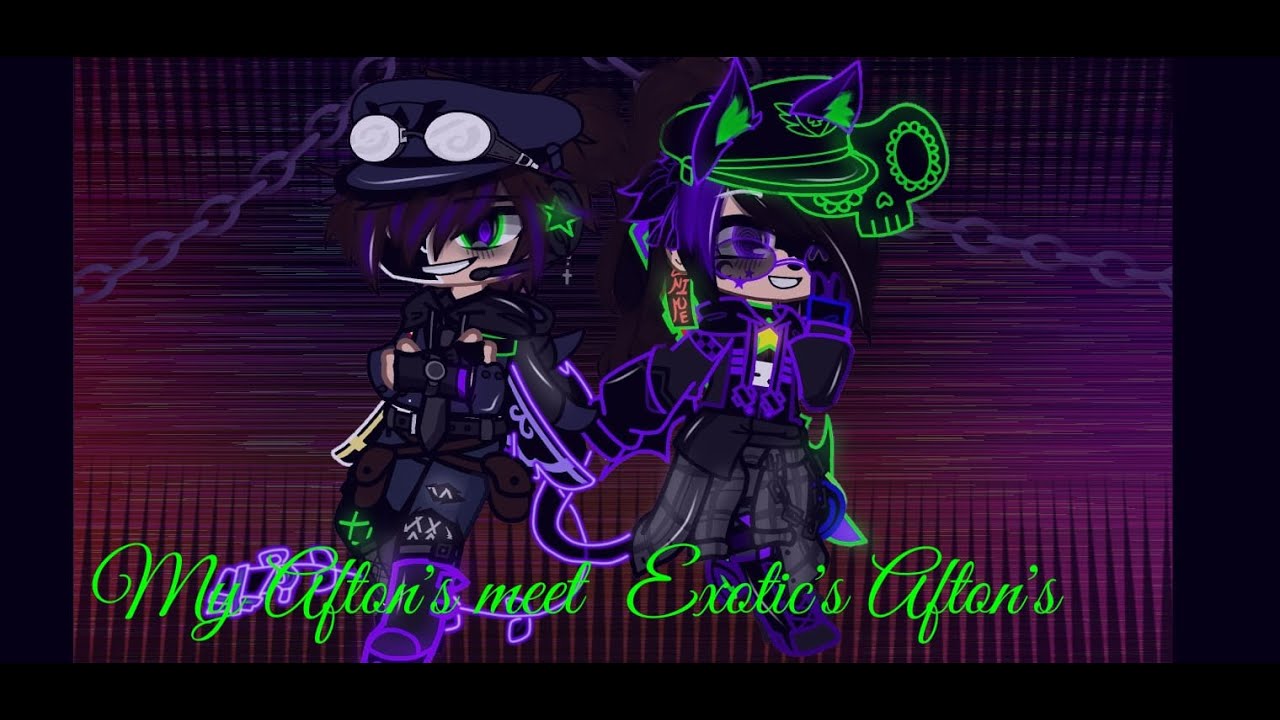 My Aftons meet @Faz_Exotic  Afton's // Collab // FNAf // Afton Family // My AU + Exotic's Au