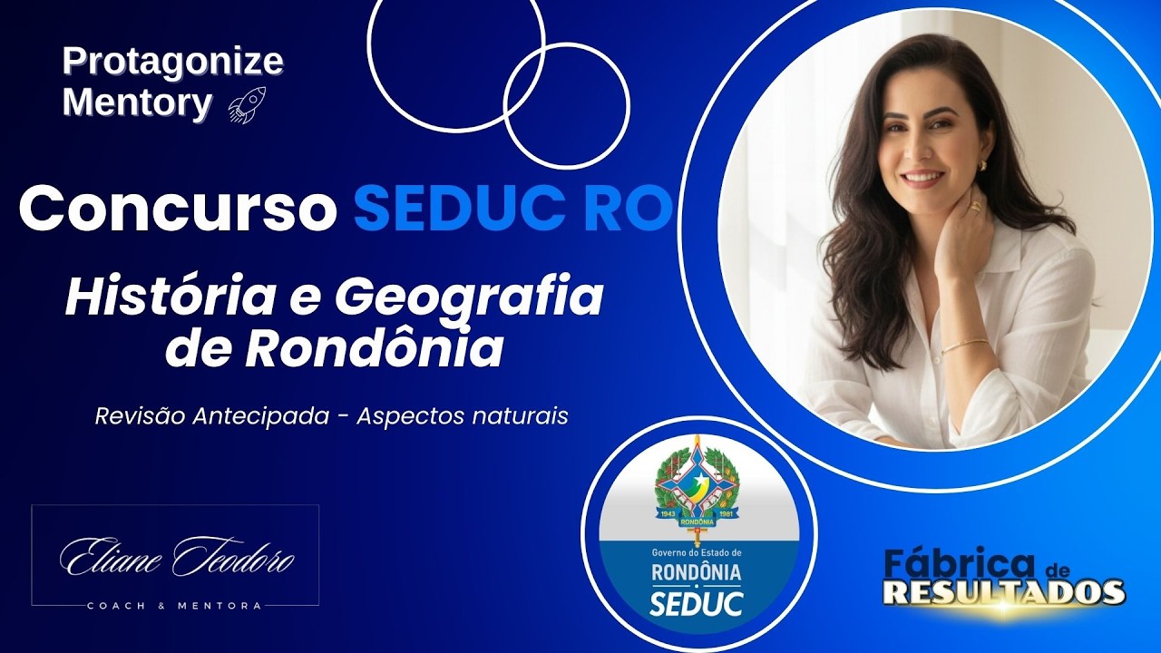 História e Geografia de Rondônia | Revisão Concurso SEDUC RO | Aspectos Naturais