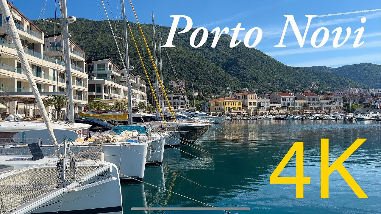 Porto Novi Montenegro 🇲🇪 Walking Tour 4K