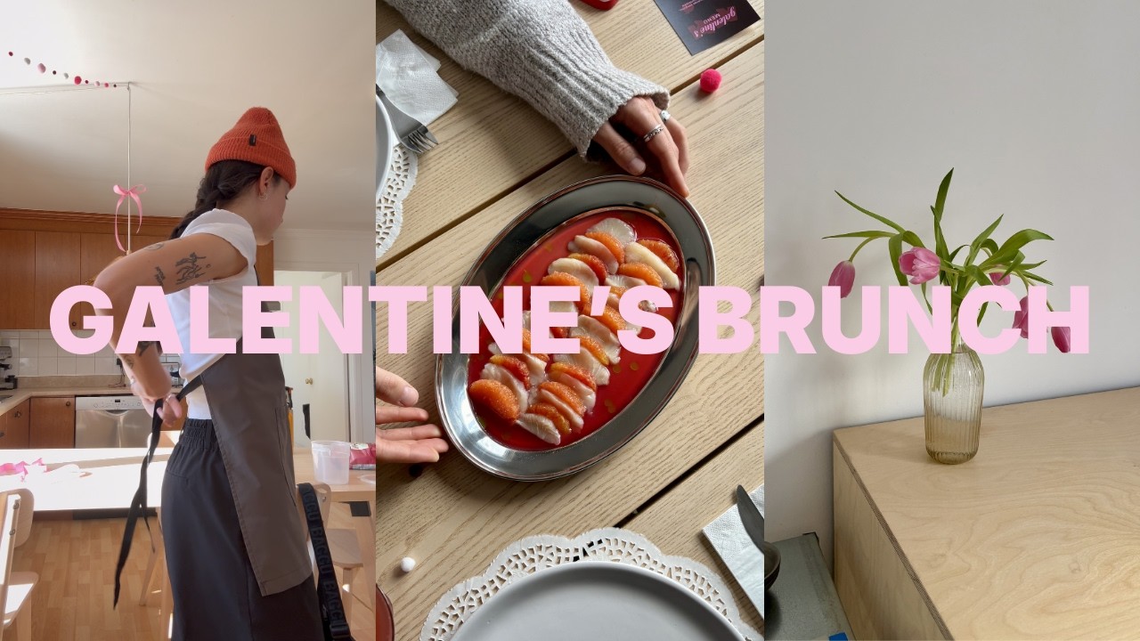 Galentine's Brunch chez Riri | idéation, design, préparation, et tout le reste