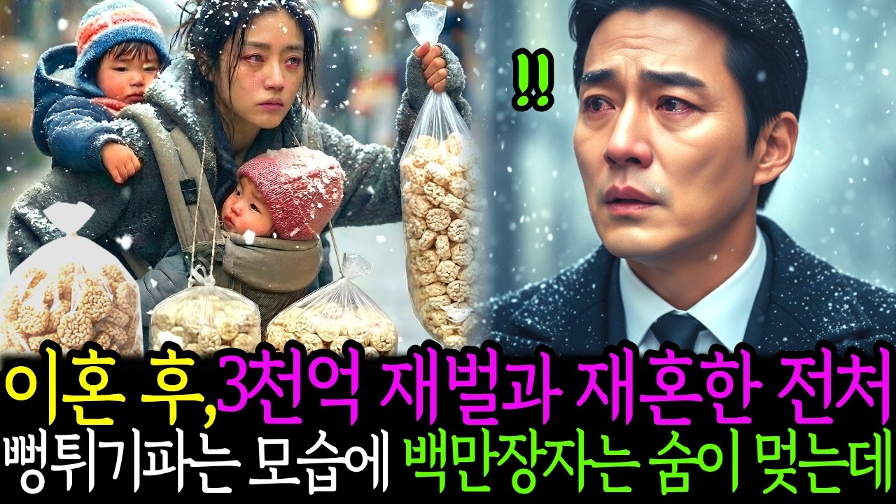 이혼 후, 백만장자 회장님은 전처가 쌍둥이를 업고 뻥튀기파는 모습을 보고 숨이 멎는데...ㅣ노후사연ㅣ사연라디오ㅣ오디오북ㅣ삶의지혜