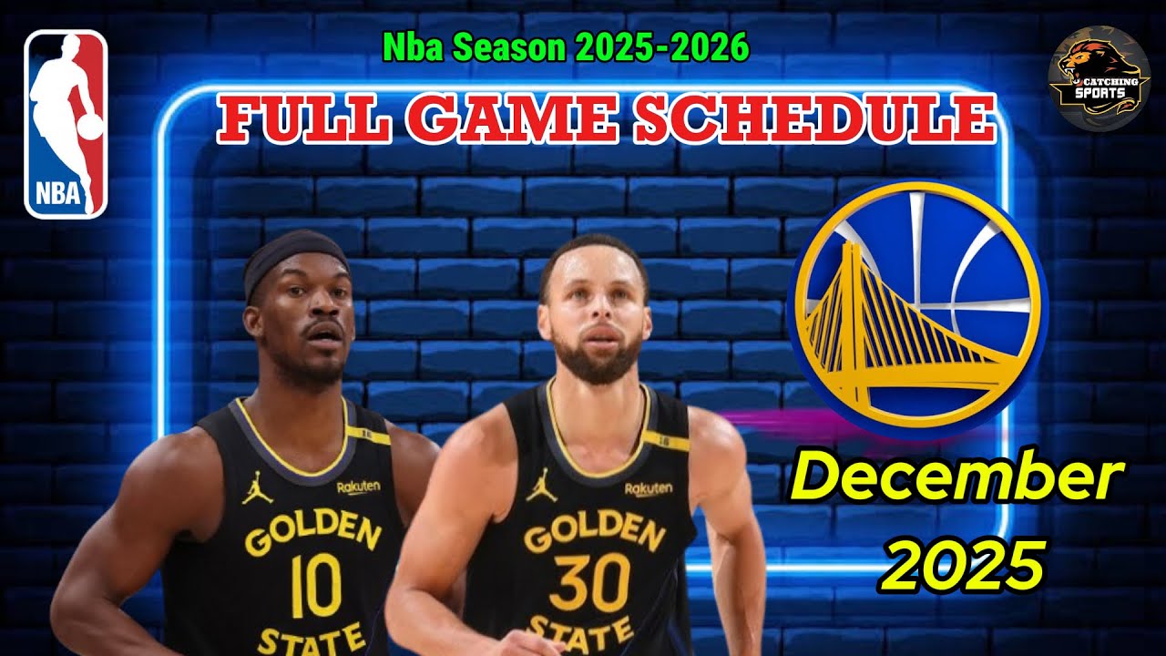 WARRIORS Full Games Schedule for December 2025